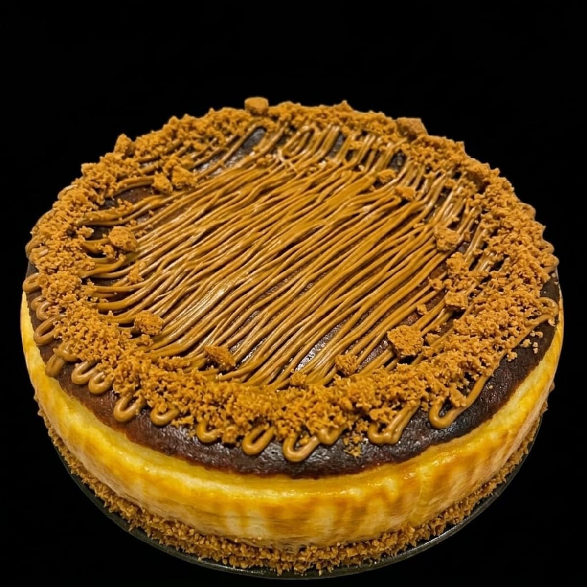 Basque burnt cheesecake with Lotus Biscoff topping by Amour Desserts